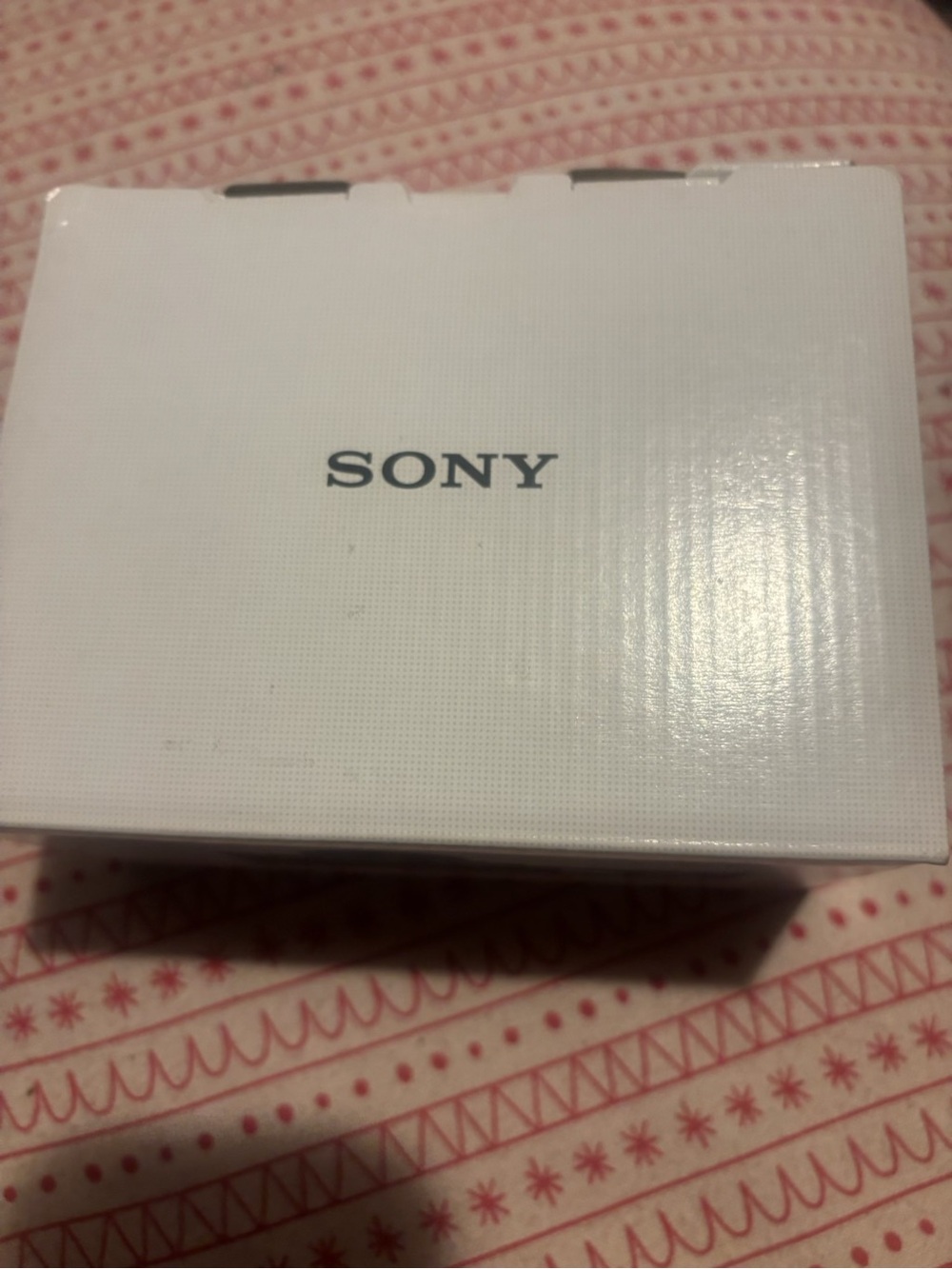 Sony White Box with Black Logo